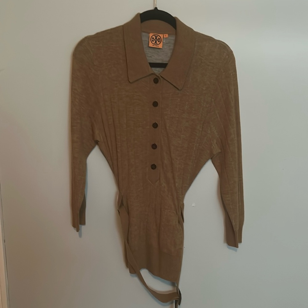 Tory Burch Women’s Cardigan Sweater Size XL with belt